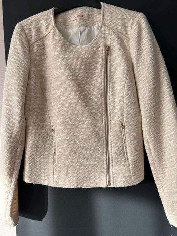 Veste Beige/or  T40 Camaieu