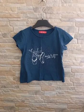 T-shirt marine ballerines Tissaia 4A