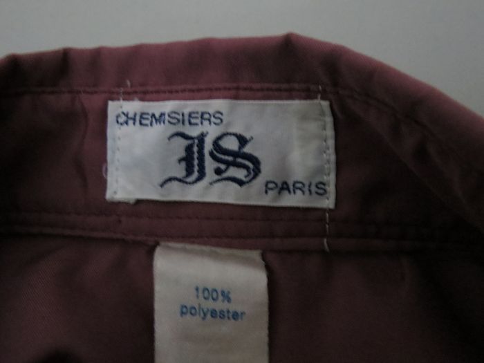 chemise vintage bordeaux js paris made in France🌸 - photo numéro 9