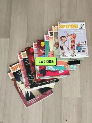 Lot de 12 magazines SPIROU année 2010 L005