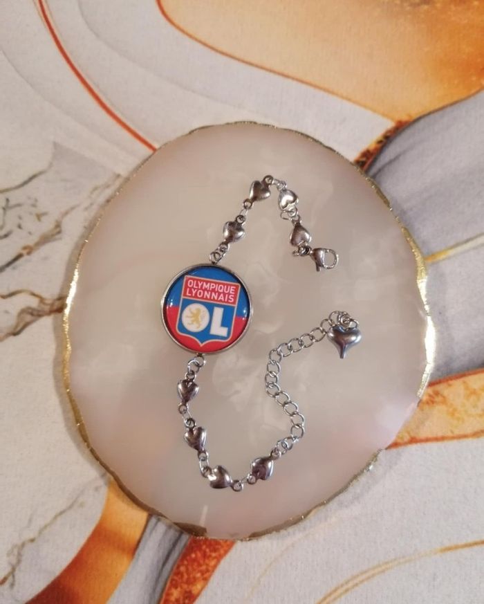 Bracelet coeur olympique lyonnais
