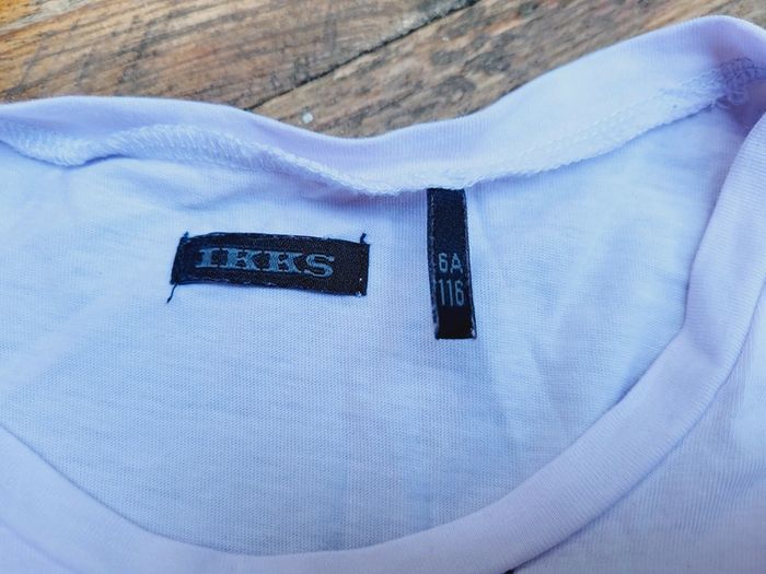 Très belle robe 👗 IKKS simple, blanche et bleue, 6 ans - photo numéro 6