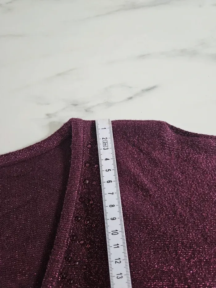 Cassis pull pailleté épaules nues taille XL - photo numéro 12