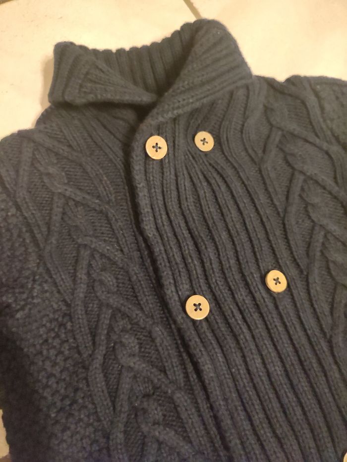 Gilet bleu marine 12 mois orchestra - photo numéro 2