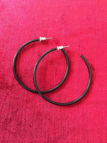 Boucles d’oreilles Créoles Noires