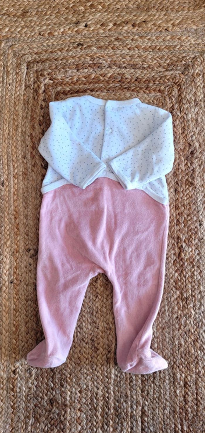 Joli Body Pyjama Dors-bien rose et blanc Licorne Gémo 6mois - photo numéro 4
