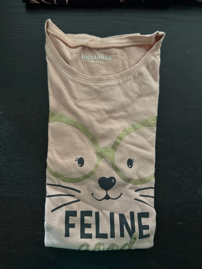 Lot tee-shirts fille manches courtes 12 ans - photo numéro 3
