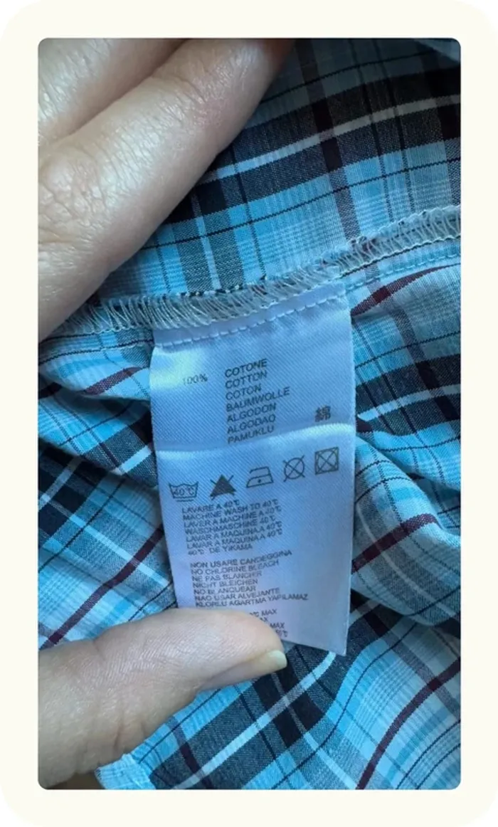 Chemise manches courtes carreaux Homme Diesel Taille M - photo numéro 5