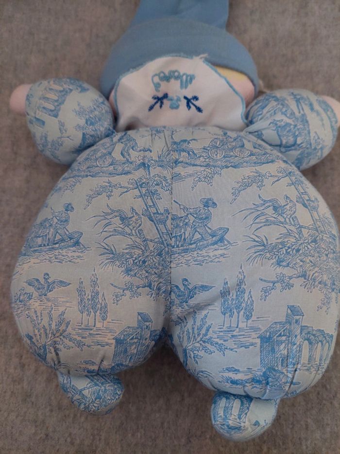 Corolle - doudou de chiffon bleu 1994 - photo numéro 6