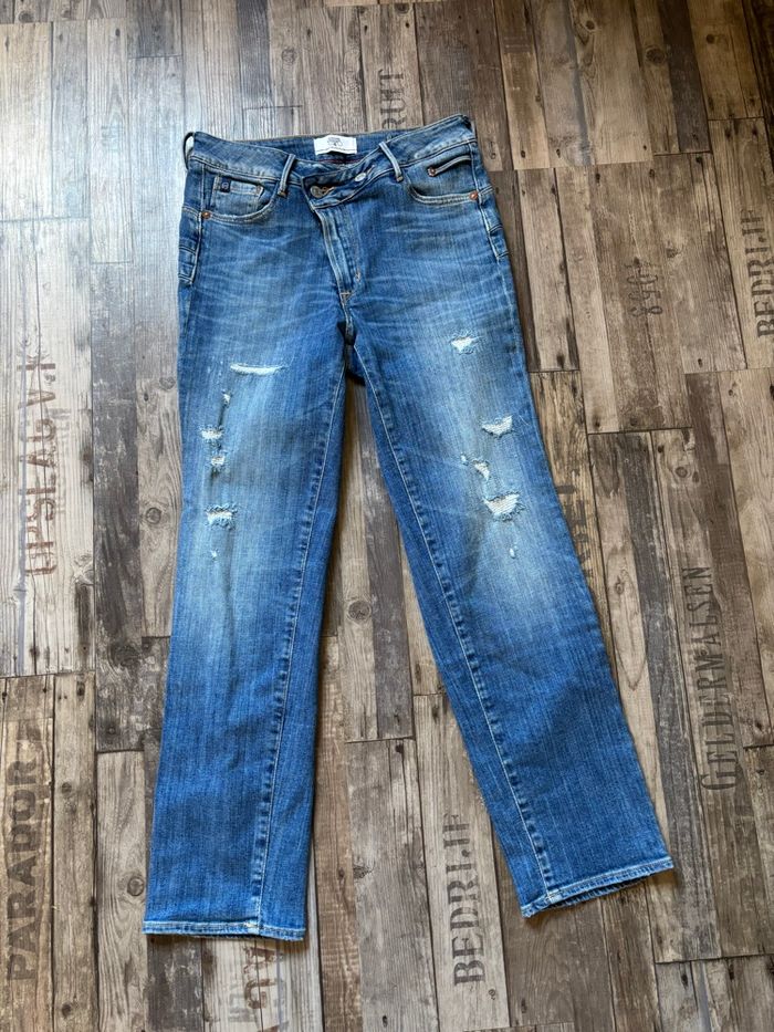 Jeans croisé 7/8ème Le Temps des Cerises taille 36 - photo numéro 3