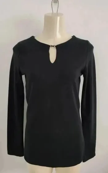 Top noir manches longues - 123 - taille 38/40