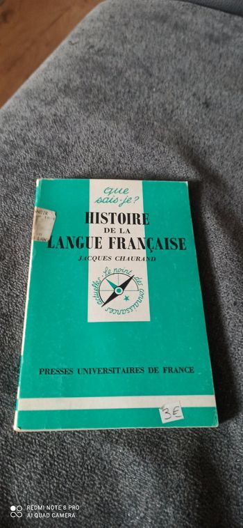 Livre histoire de la langue française