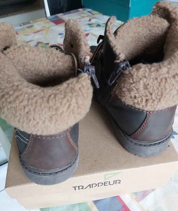 Chaussures montantes hiver fourrées marron enfant - P.34 - photo numéro 4
