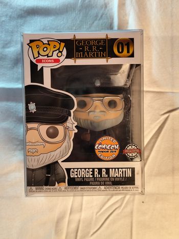 Figurine Funko Pop George R.R. Martin 01 Game of Thrones Spécial Édition Comicon