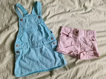 Lot été short salopette