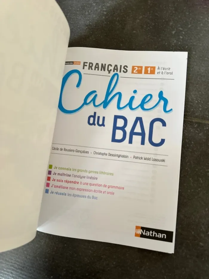 Livre cahier du bac - photo numéro 4