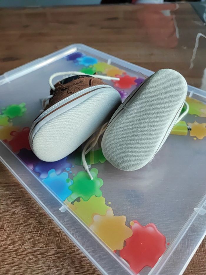 Bottines bébé marron daim - photo numéro 3