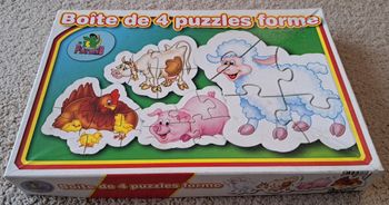 🧩 Puzzles formes animaux Playland - incomplets