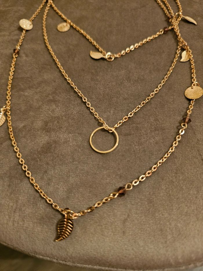 Collier triple acier inoxydable - photo numéro 2