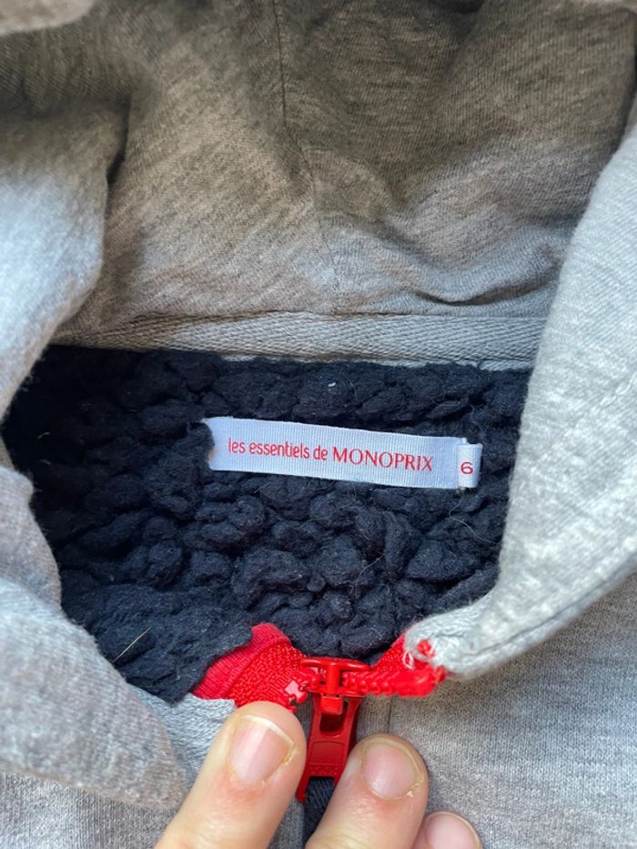 Sweat zippé chaud Monoprix 6 ans - photo numéro 2