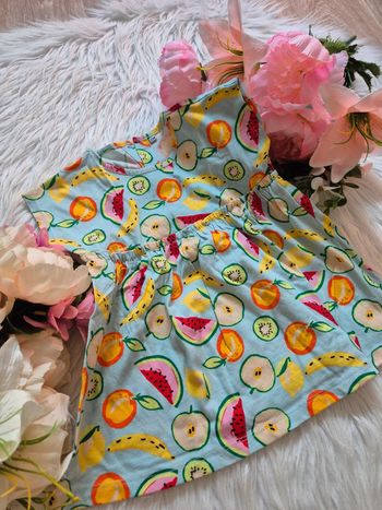 🍓 Robe fruits colorés – 12 mois