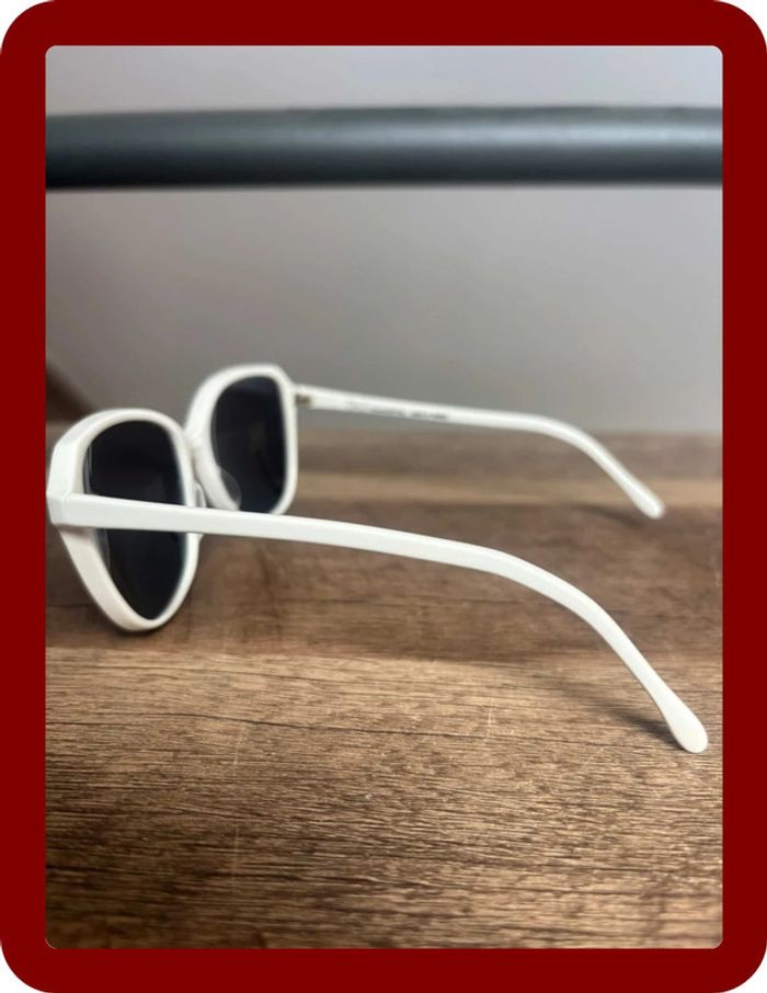 Lunette de soleil Fernand Mottier blanche taille unique - photo numéro 2