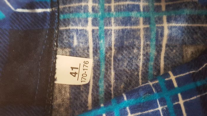Surchemise homme à carreaux 41 bleue - photo numéro 2