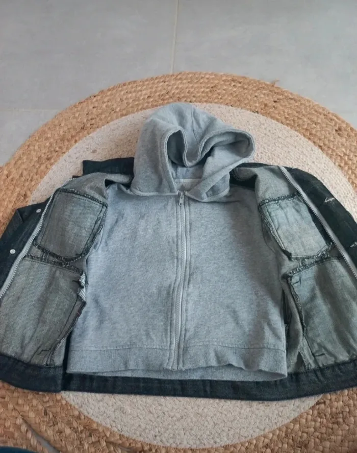 Veste en jean avec gilet 6/8 ans - photo numéro 2