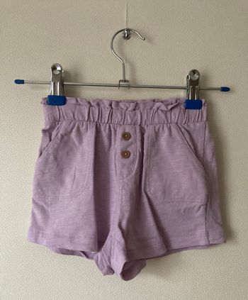 short en coton 2 boutons fille 18 mois