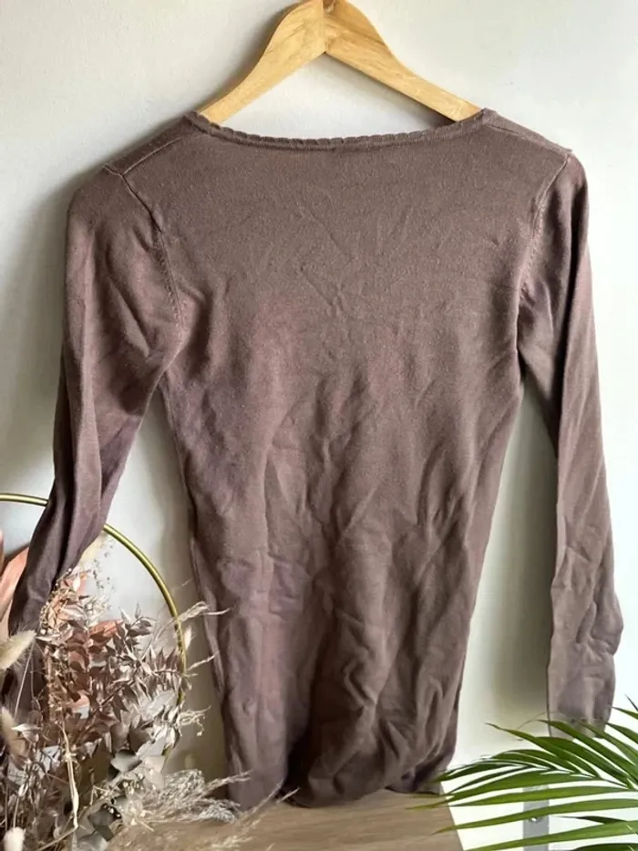 Pull taupe Morgan taille S - photo numéro 6