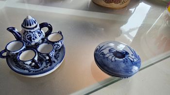 Théière tasses boîte miniature