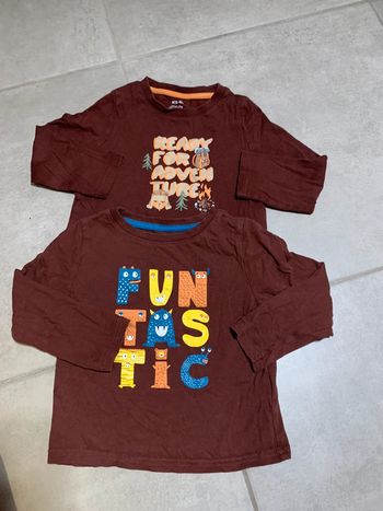 Lot de 2 tee shirt manche longue