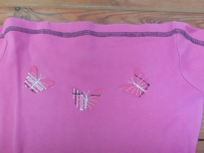 Sweet rose col bateau motif papillons - photo numéro 2