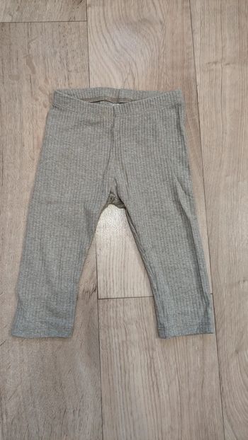 Legging gris/beige H&M 12-18Mois 80cm