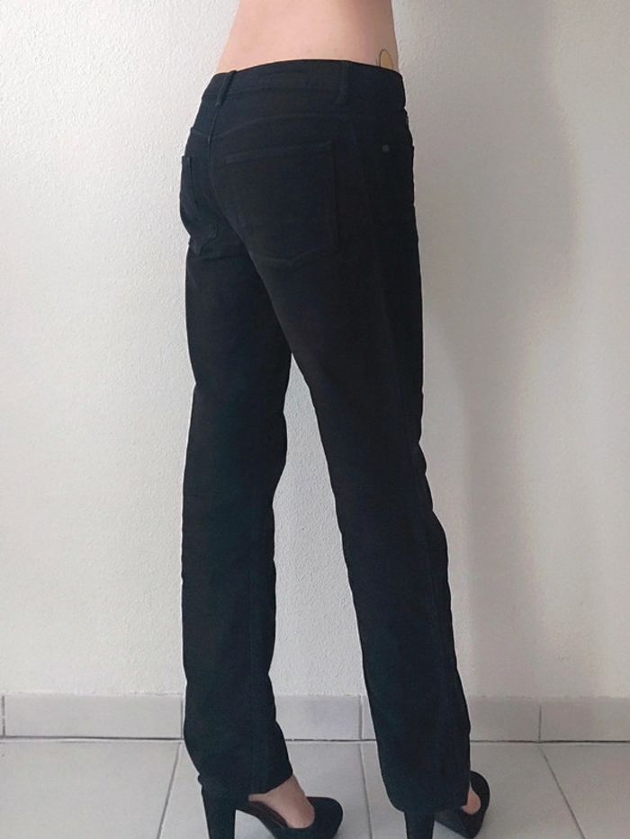 Pantalon droit évasé noir velours y2k 🇮🇹 Jean-Paul Gaultier - 40/L à 42/XL - photo numéro 4