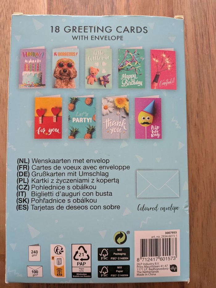 18 Cartes de vœux + enveloppes Neuf - photo numéro 2