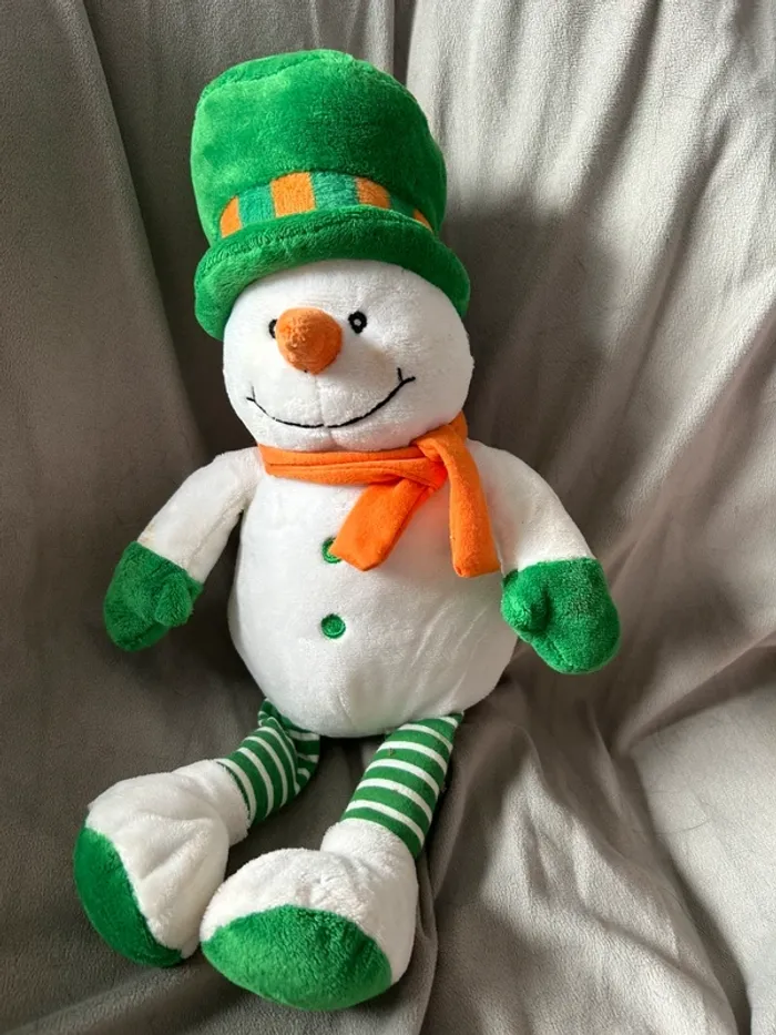 Peluche bonhomme de neige