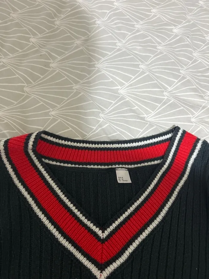 Pull col V vintage - photo numéro 3