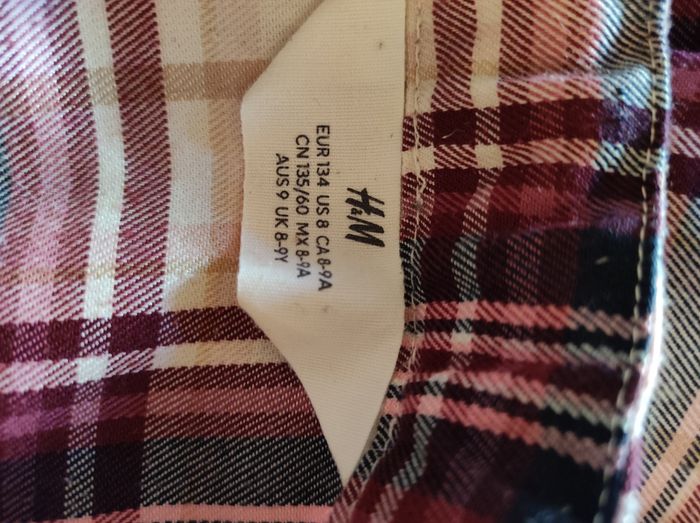 Jupe H&M à carreaux violet/fushia/beige - photo numéro 9
