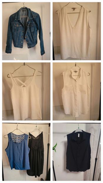 Lot de haut + veste en jeans