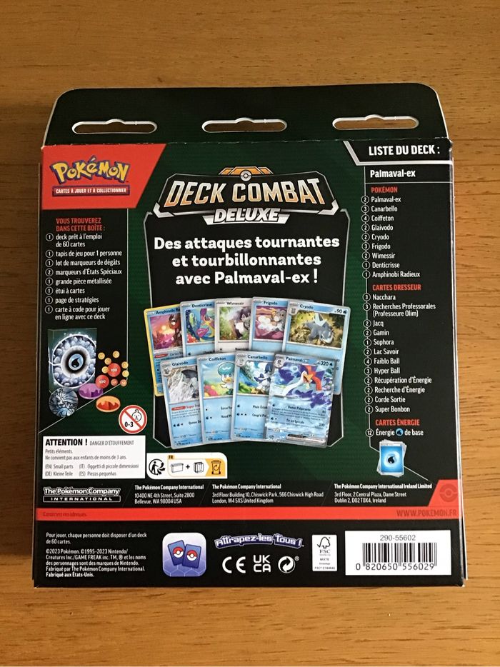 Cartes Pokémon deck combat Deluxe palmaval ex amphinobi radieux neuf - photo numéro 2