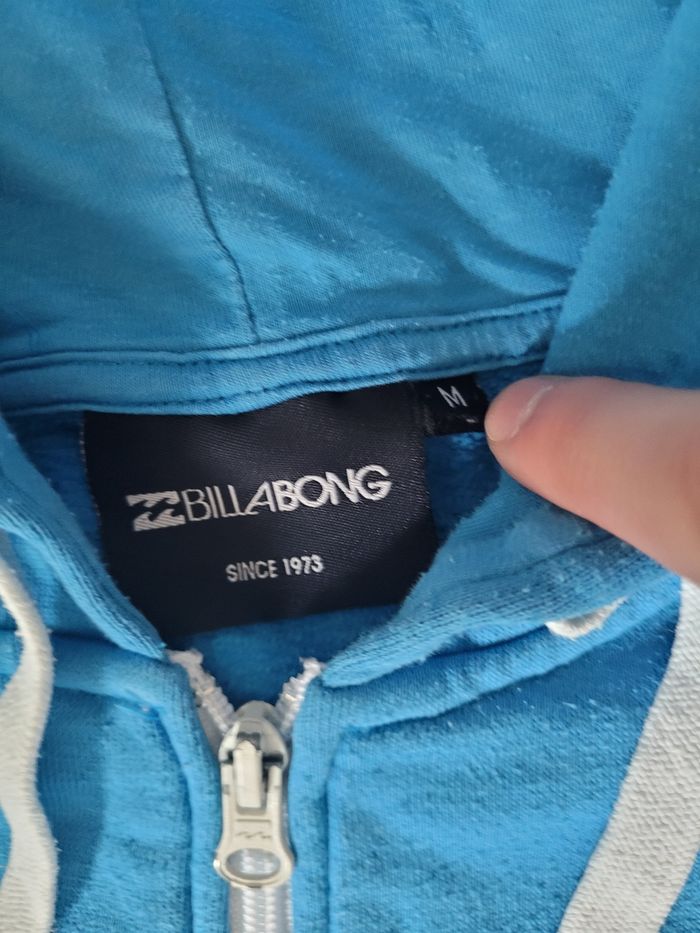 Sweat à Capuche Zippé Bleu Billabong - photo numéro 5