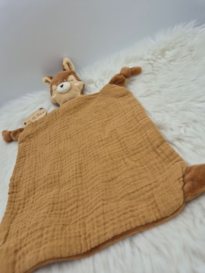 Doudou plat Sam l’écureuil Elle et les paillettes - photo numéro 2