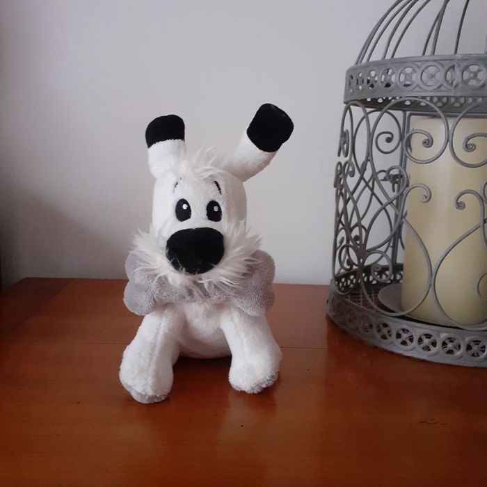 Doudou-peluche "Idéfix avec 1 os"