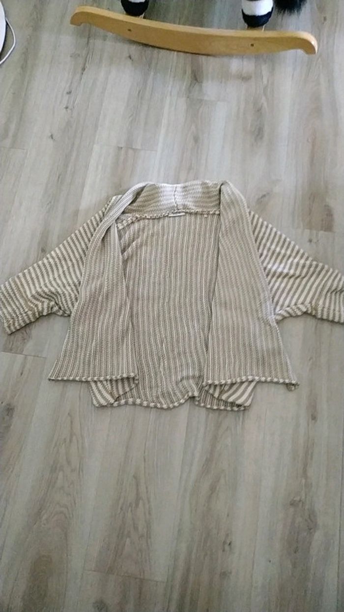 Gilet ouvert manches courtes - photo numéro 2