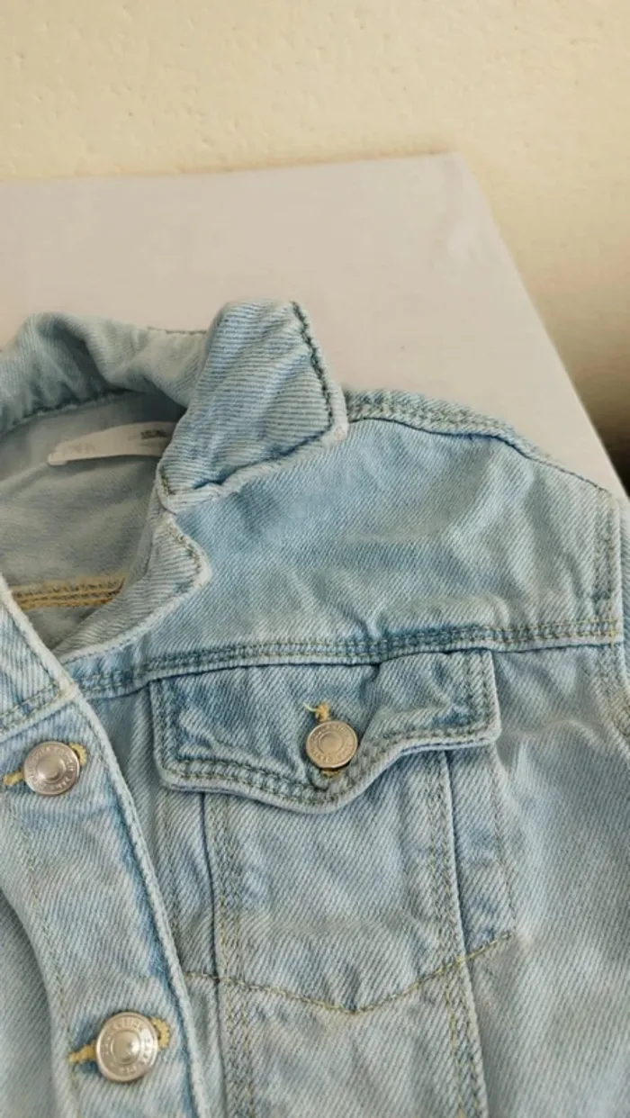 Veste en jean - Zara - 18/24 mois - photo numéro 3