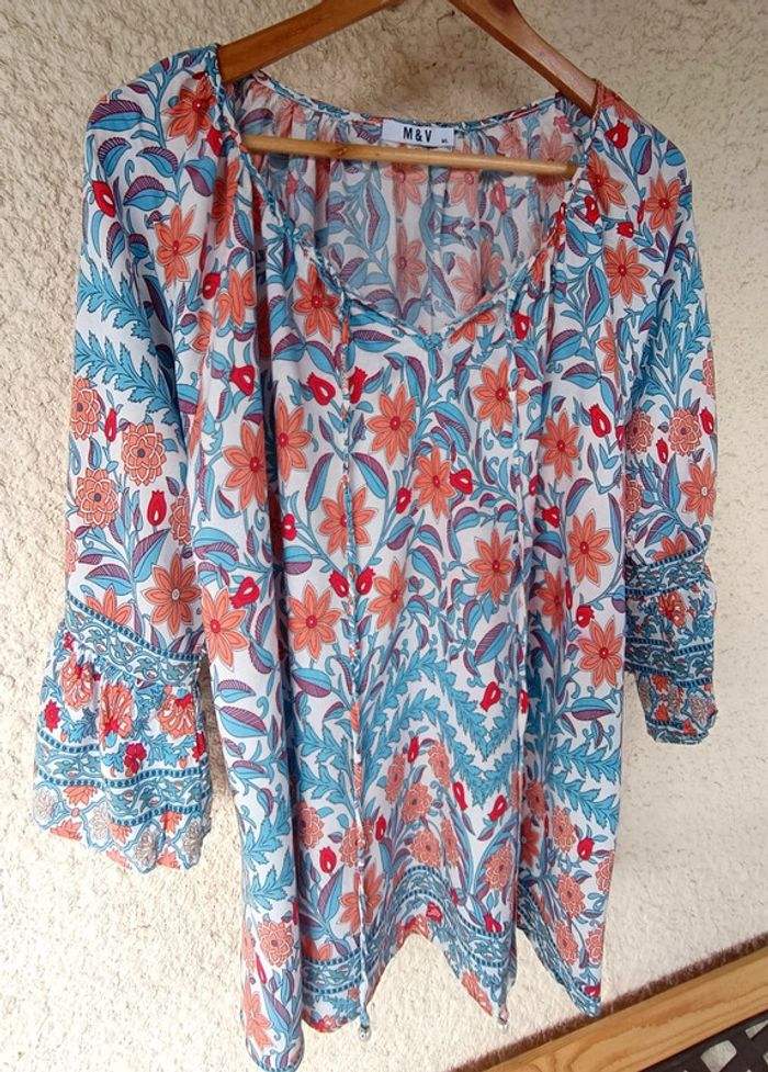 Très jolie blouse M&V taille M/L - neuve - photo numéro 6