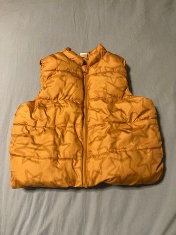 Gilet doudoune sans manche doré