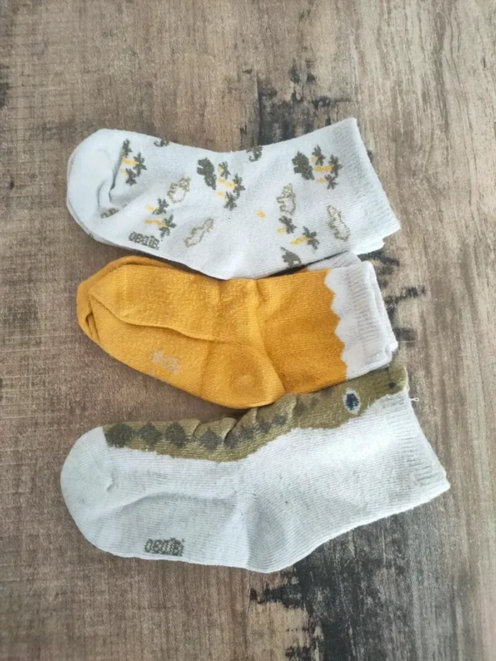 Lot de 3 paires de chaussettes garçon 19/22
