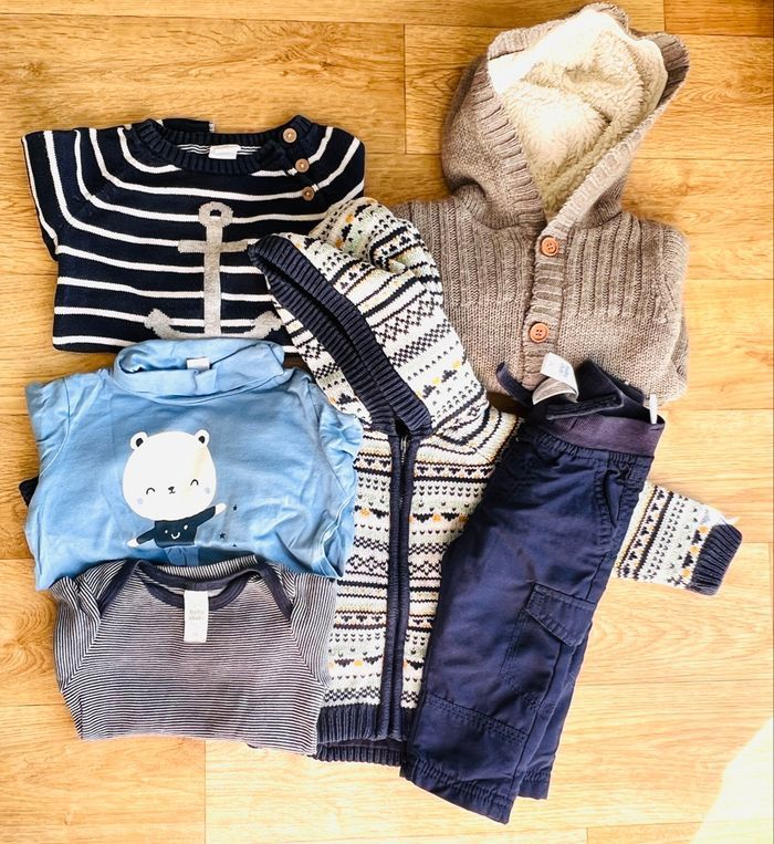 Lot vêtements bébé garçon 74 cm - photo numéro 1